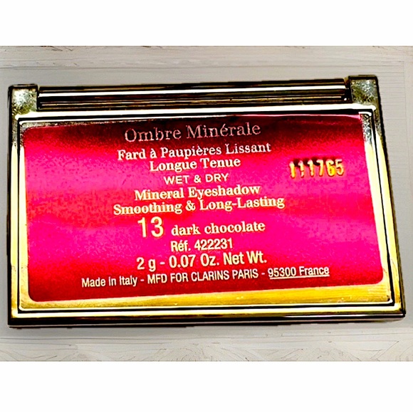 👁️CLARINS👁️ #13 OMBRE MINERALE Wet & Dry SMOOTHING LONG-LASTING EYESHADOW🍫 - Picture 2 of 5